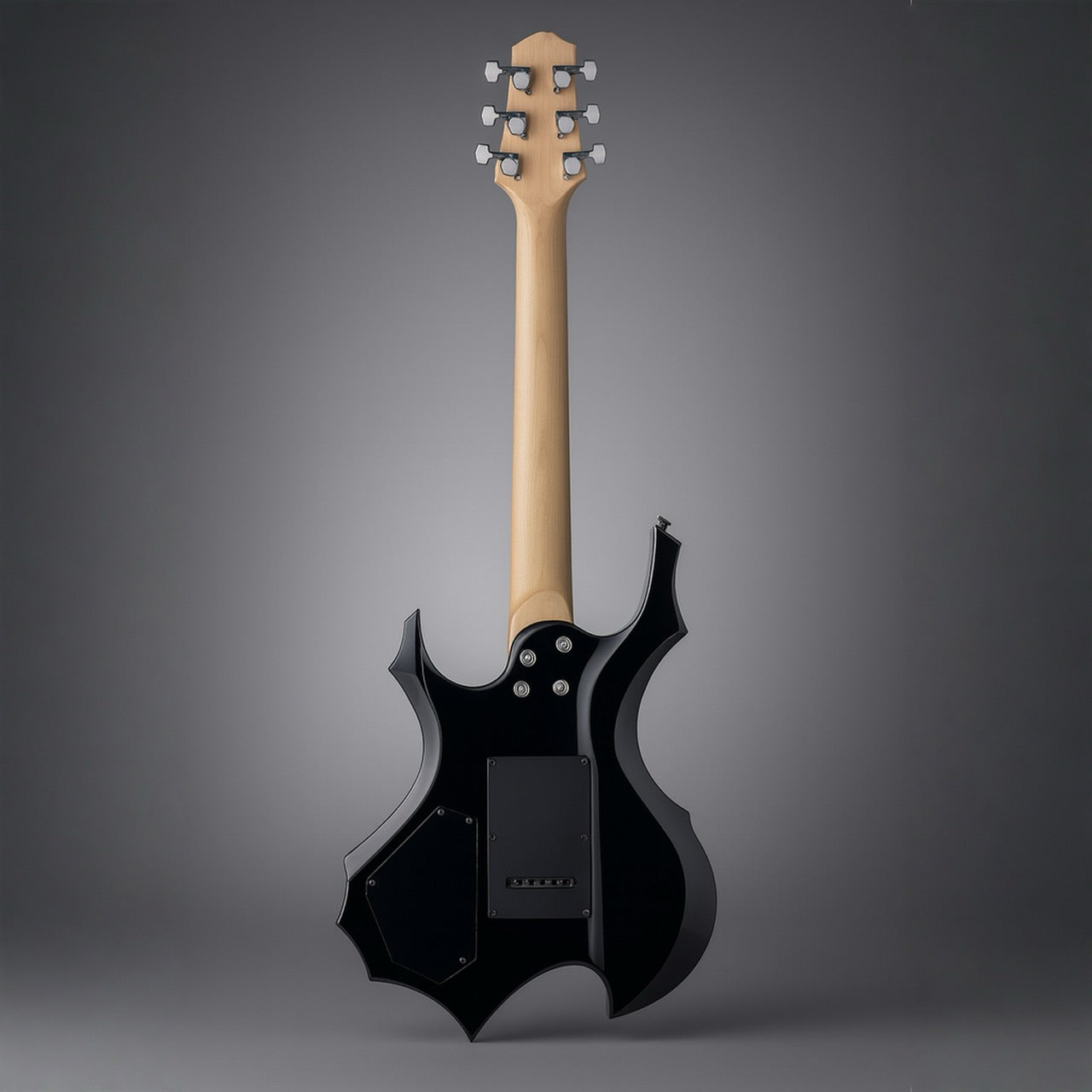 Black Extreme-Shape Electric Guitar Kit with Amplifier
