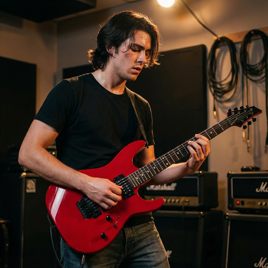 Electric Guitar Starter Set with Amplifier & Accessories