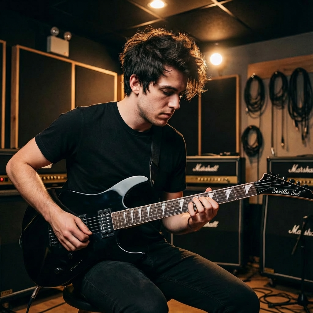 Electric Guitar Starter Set with Amplifier & Accessories